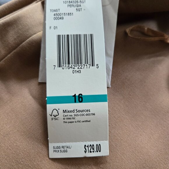 Jones New York Pants NWT Size 16 ~ Originally over $145 ~ - Picture 3 of 4